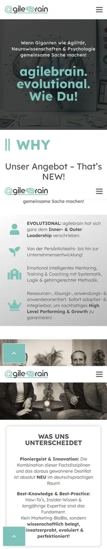 agilebrain.at am Smartphone