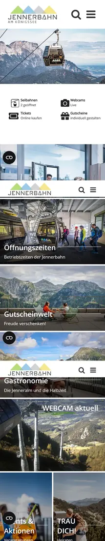 jennerbahn.de am Smartphone